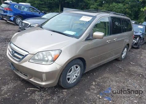 2007 Honda Odyssey Ex-L из США, поврежденный, VIN 5FNRL38757B133415